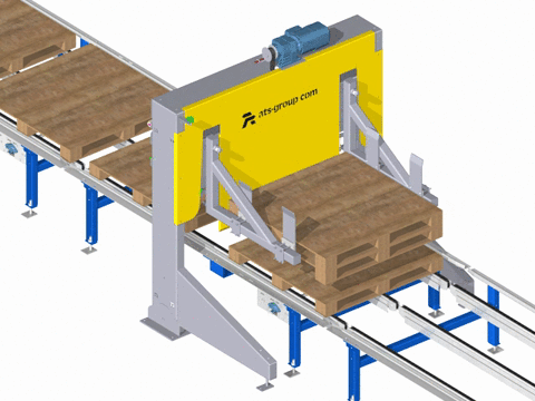 Pallets stacker-destacker