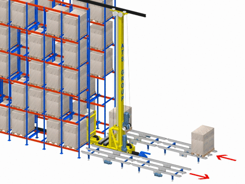 Stacker crane 1 mast